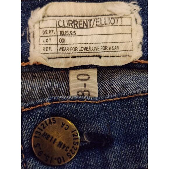 Current Elliott Jeans Women's Sz 30" Skinny Ankle Denim Distressed The Stiletto - Picture 7 of 10